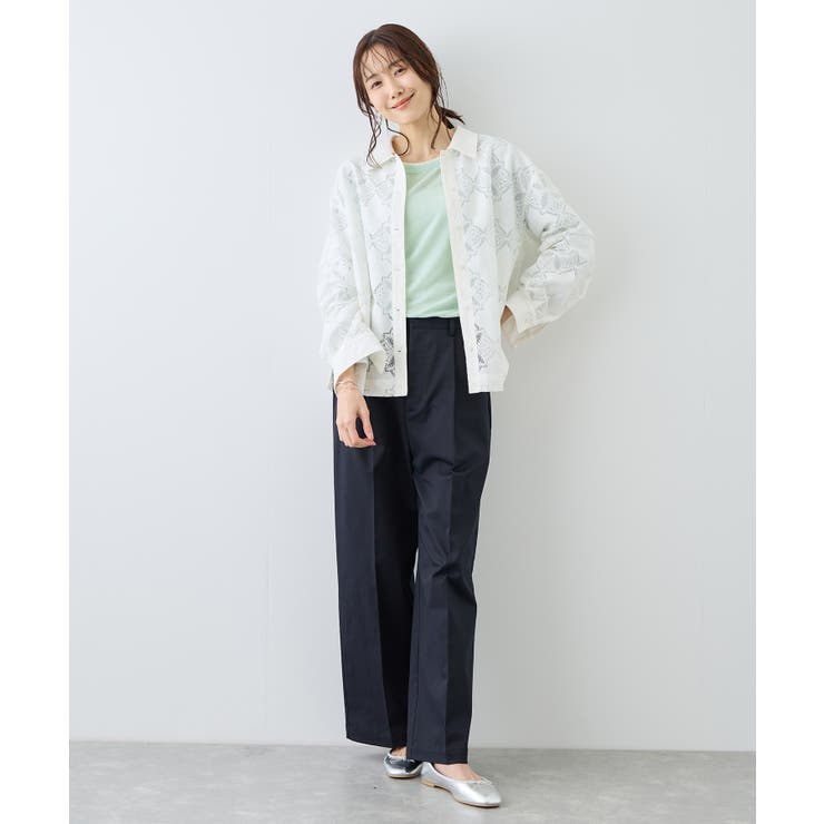 レイヤード風シアーロングスリーブTシャツ | ROPE' PICNIC | 詳細画像24 