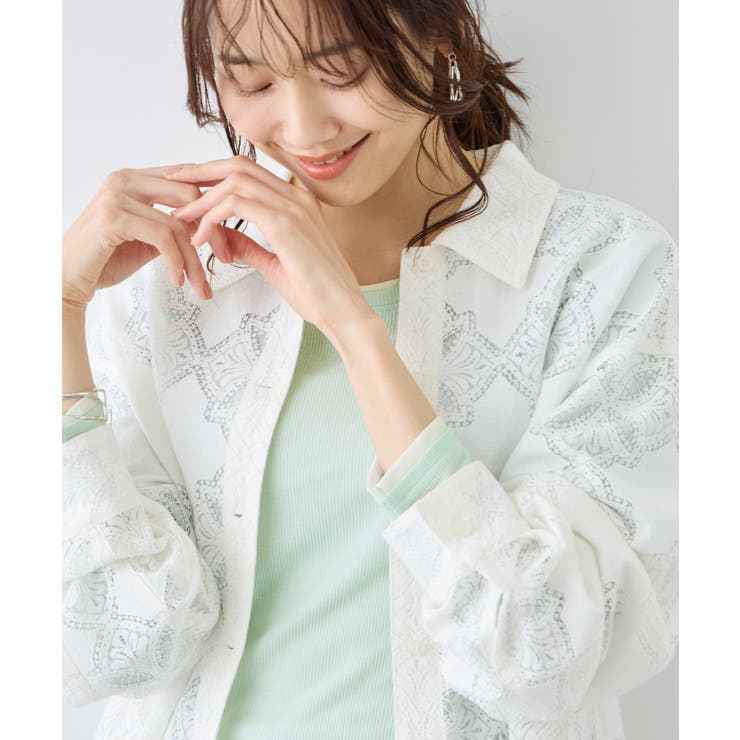 レイヤード風シアーロングスリーブTシャツ | ROPE' PICNIC | 詳細画像26 