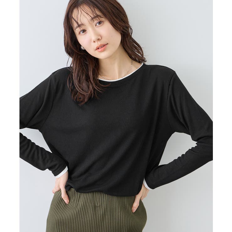 レイヤード風シアーロングスリーブTシャツ | ROPE' PICNIC | 詳細画像3 