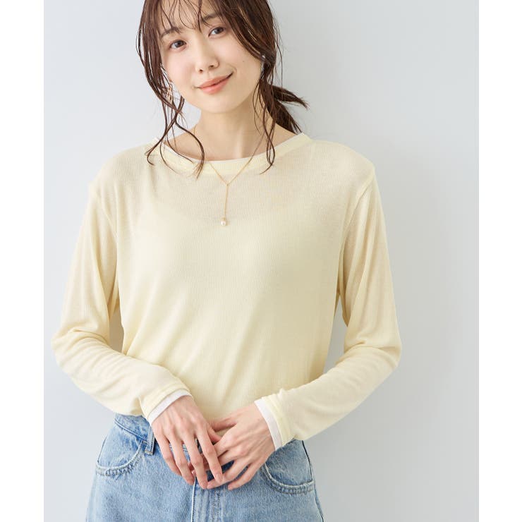 レイヤード風シアーロングスリーブTシャツ | ROPE' PICNIC | 詳細画像36 