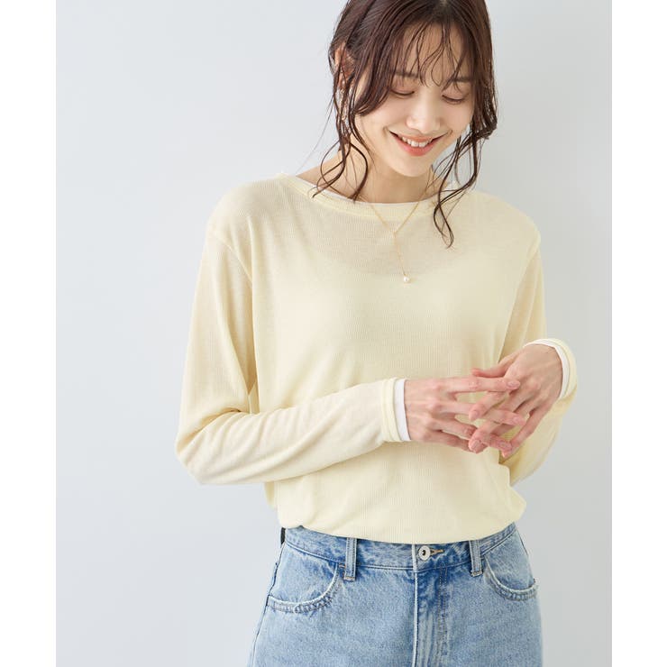 レイヤード風シアーロングスリーブTシャツ | ROPE' PICNIC | 詳細画像37 