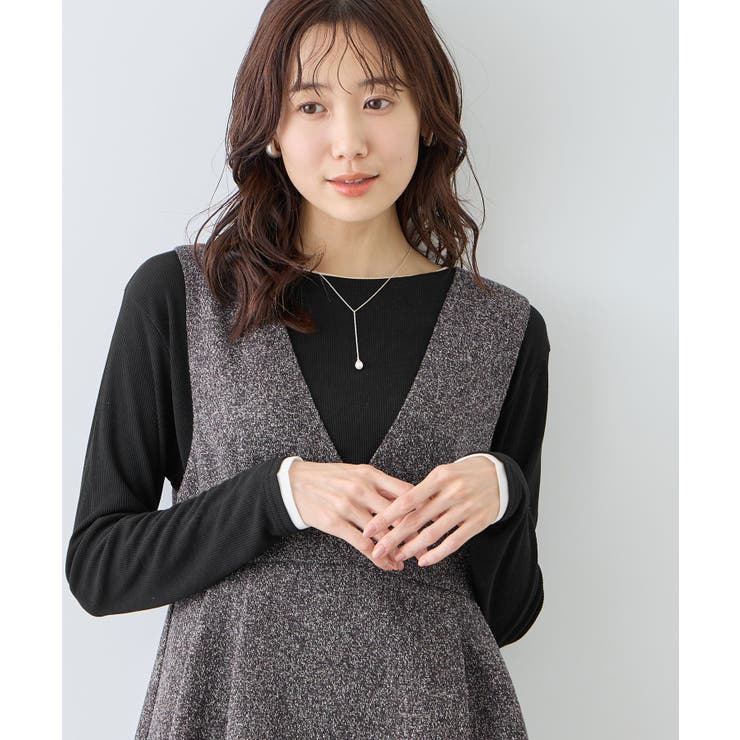 レイヤード風シアーロングスリーブTシャツ | ROPE' PICNIC | 詳細画像7 