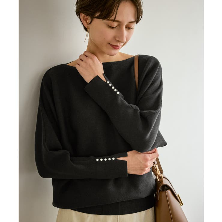 マシュマロ袖パールドルマンニット/イージーケア・リンクコーデ | ROPE' PICNIC | 詳細画像5 