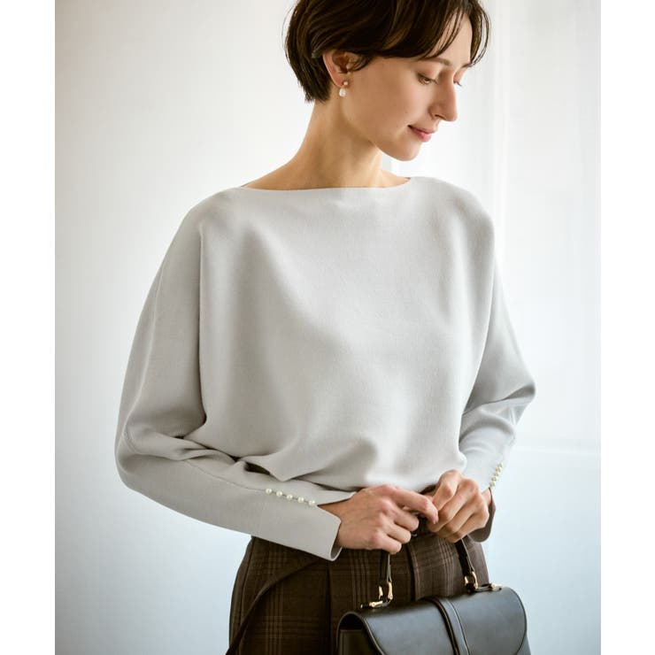 マシュマロ袖パールドルマンニット/イージーケア・リンクコーデ | ROPE' PICNIC | 詳細画像9 