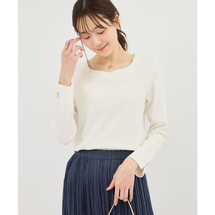 ハートネックリブジャケットインナー | ROPE' PICNIC | 詳細画像10 