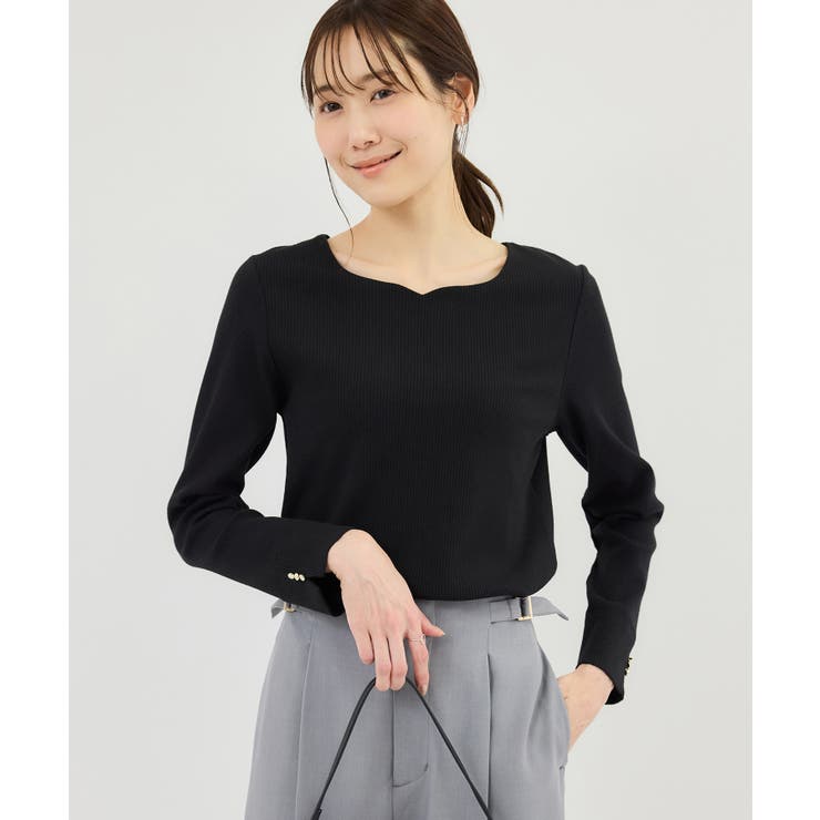 ハートネックリブジャケットインナー | ROPE' PICNIC | 詳細画像4 