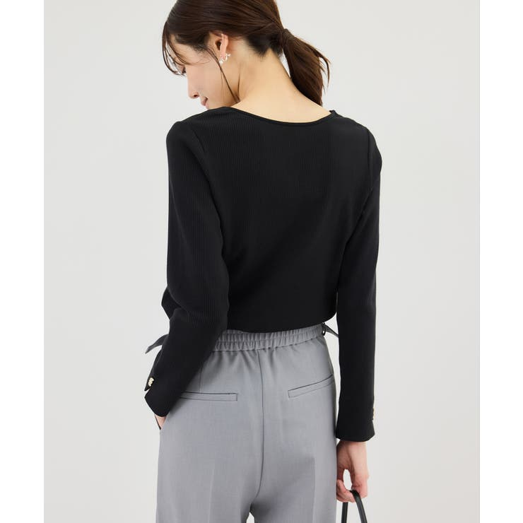 ハートネックリブジャケットインナー | ROPE' PICNIC | 詳細画像6 