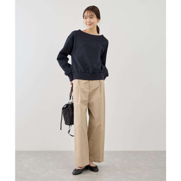 2WAYボートネック花柄ふくれジャガードプルオーバー | ROPE' PICNIC | 詳細画像10 