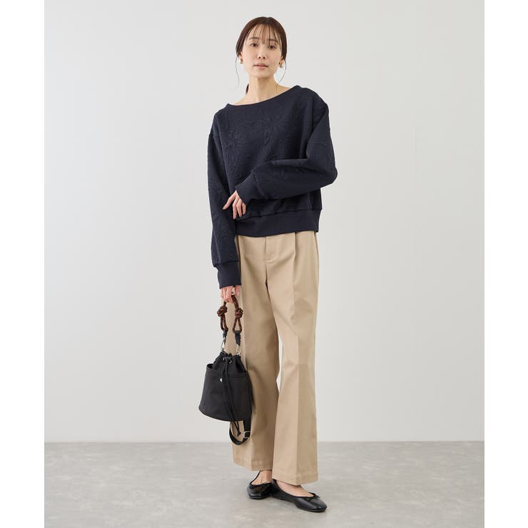 2WAYボートネック花柄ふくれジャガードプルオーバー | ROPE' PICNIC | 詳細画像11 