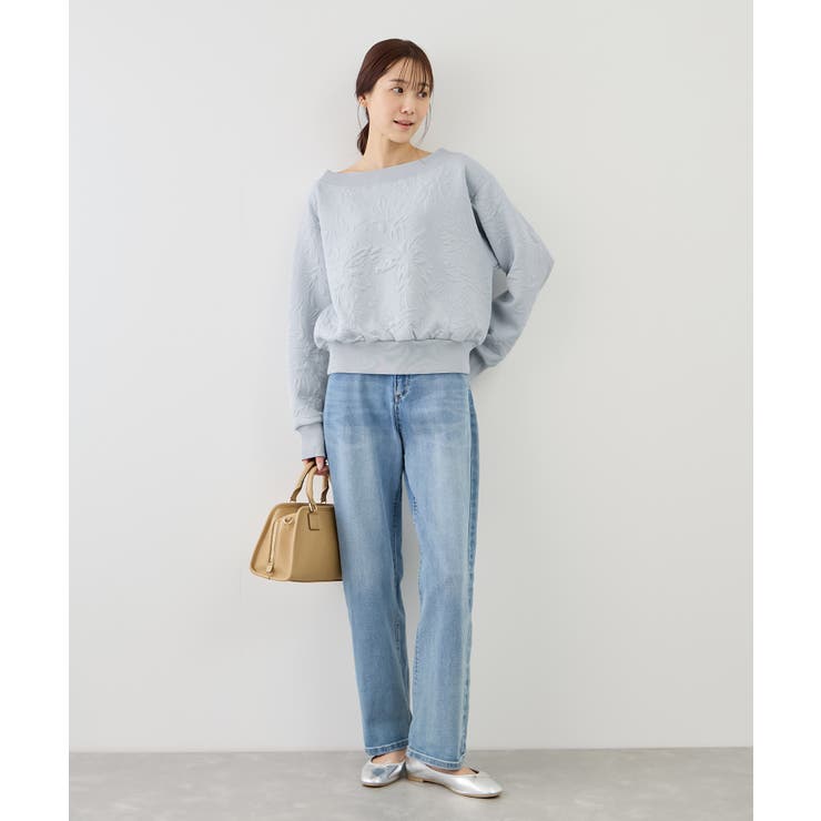 2WAYボートネック花柄ふくれジャガードプルオーバー | ROPE' PICNIC | 詳細画像19 