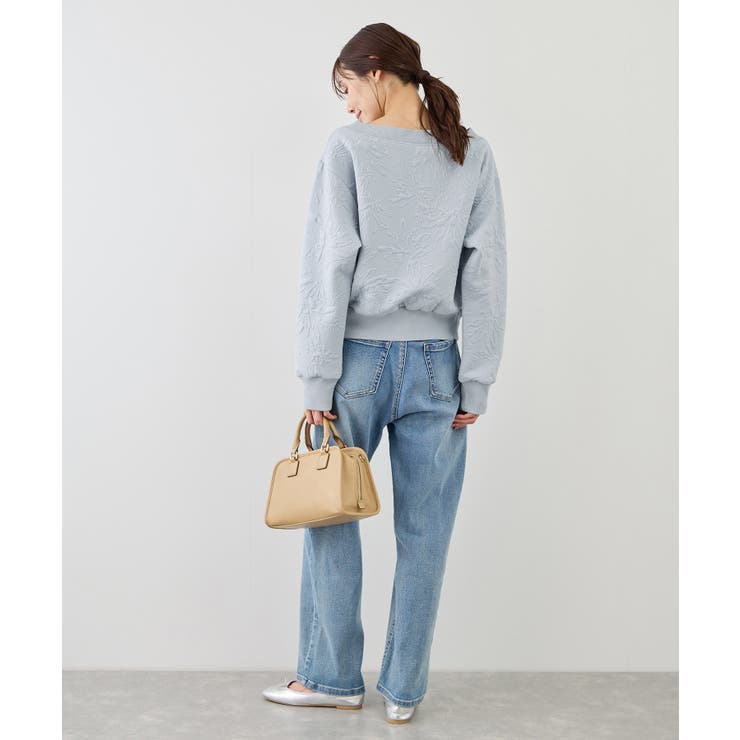 2WAYボートネック花柄ふくれジャガードプルオーバー | ROPE' PICNIC | 詳細画像21 