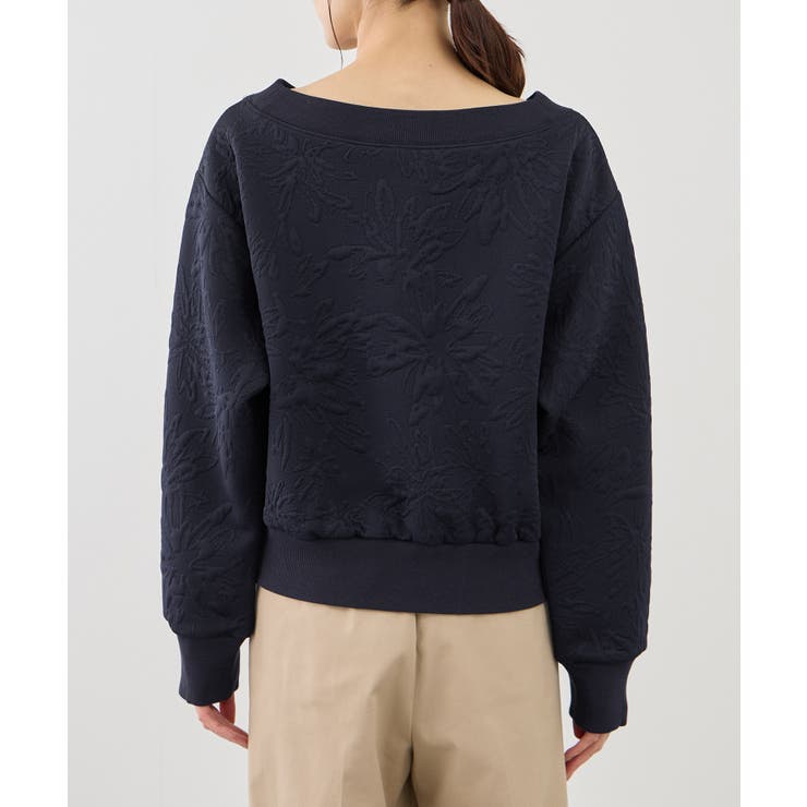 2WAYボートネック花柄ふくれジャガードプルオーバー | ROPE' PICNIC | 詳細画像29 