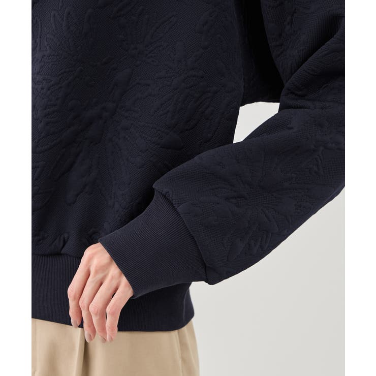 2WAYボートネック花柄ふくれジャガードプルオーバー | ROPE' PICNIC | 詳細画像31 