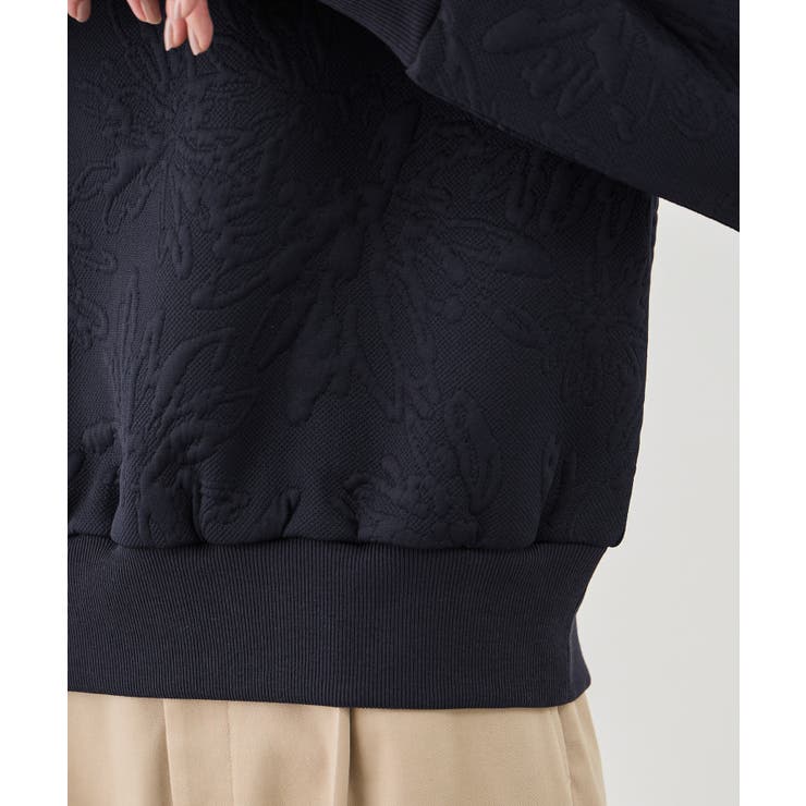 2WAYボートネック花柄ふくれジャガードプルオーバー | ROPE' PICNIC | 詳細画像32 