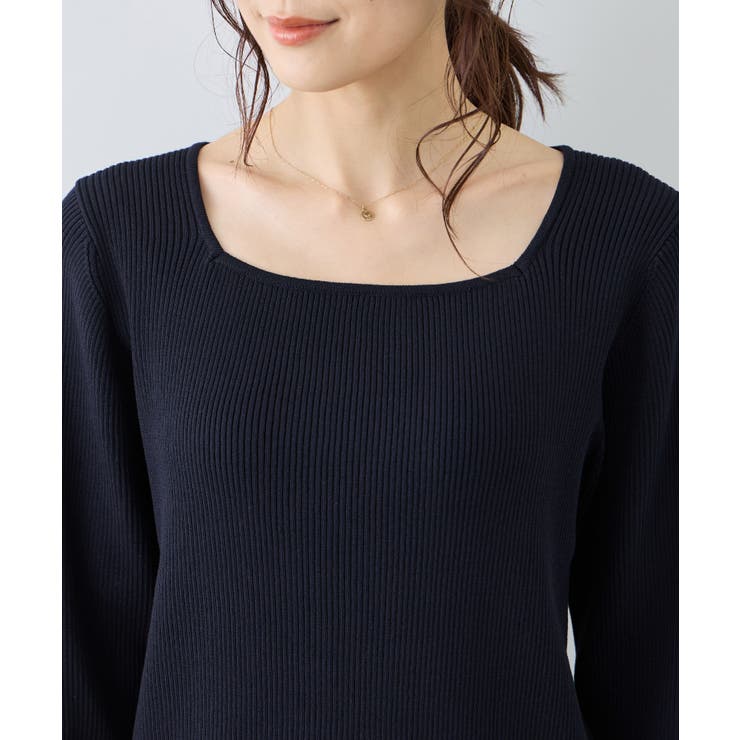 スクエアネックリブニット | ROPE' PICNIC | 詳細画像18 