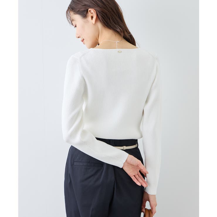 スクエアネックリブニット | ROPE' PICNIC | 詳細画像6 