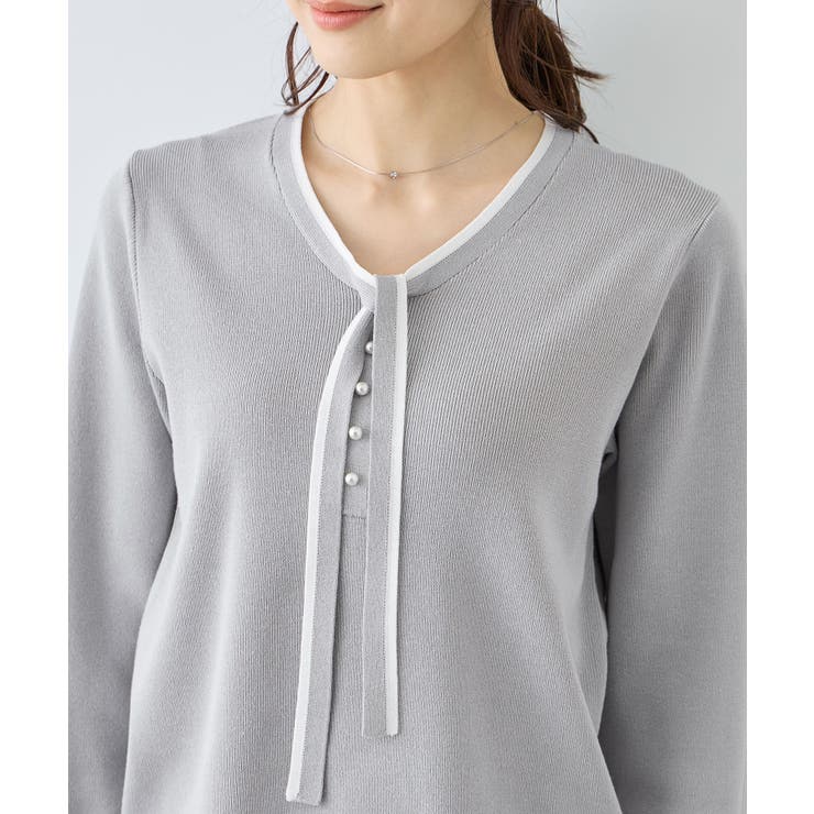 配色リボンパールニット | ROPE' PICNIC | 詳細画像26 