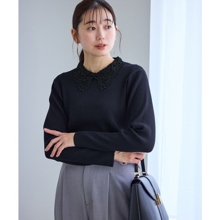 レースカラーニット | ROPE' PICNIC | 詳細画像14 