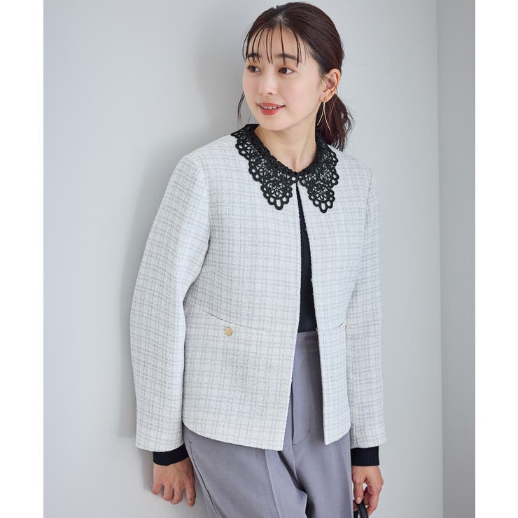 レースカラーニット | ROPE' PICNIC | 詳細画像15 