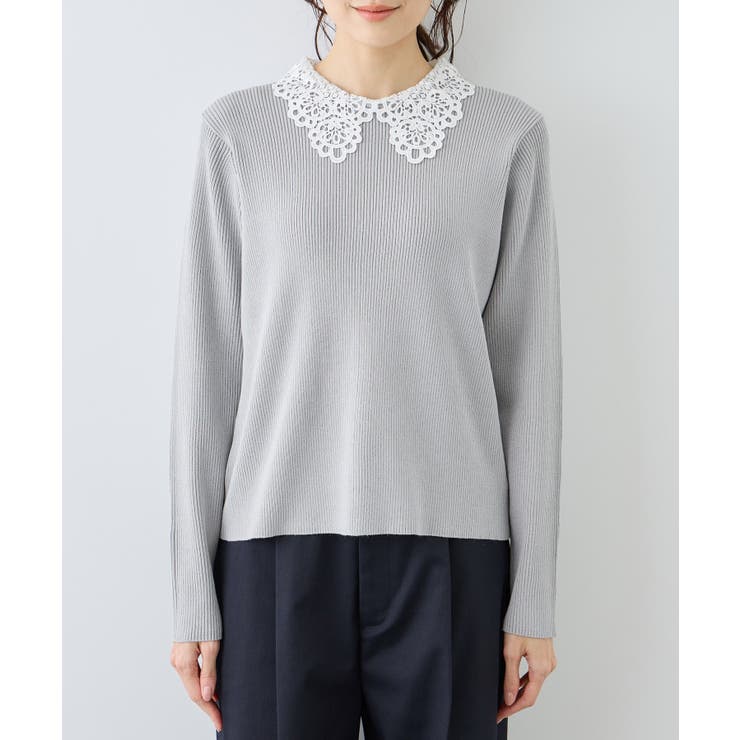 レースカラーニット | ROPE' PICNIC | 詳細画像16 