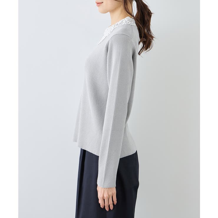 レースカラーニット | ROPE' PICNIC | 詳細画像17 