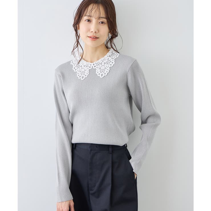 レースカラーニット | ROPE' PICNIC | 詳細画像3 