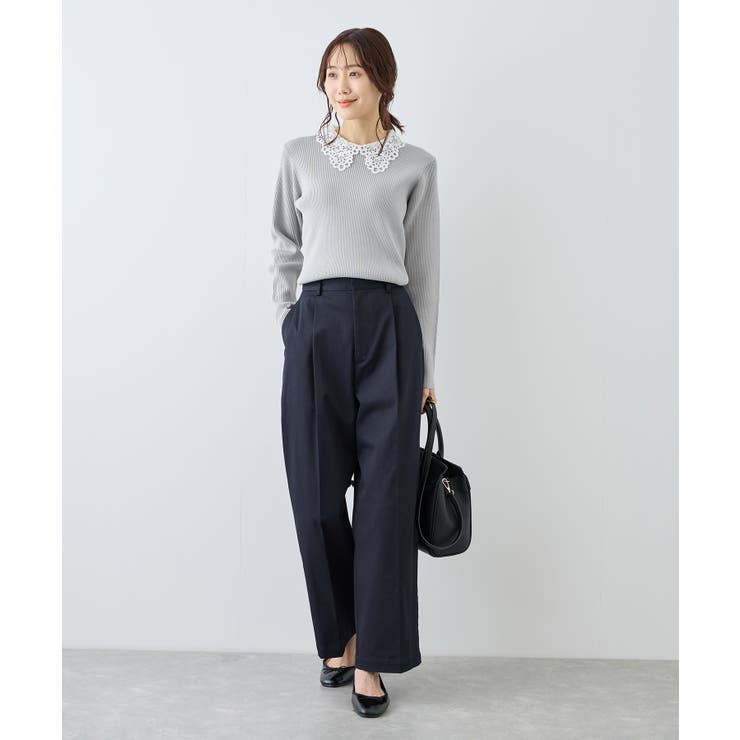 レースカラーニット | ROPE' PICNIC | 詳細画像7 