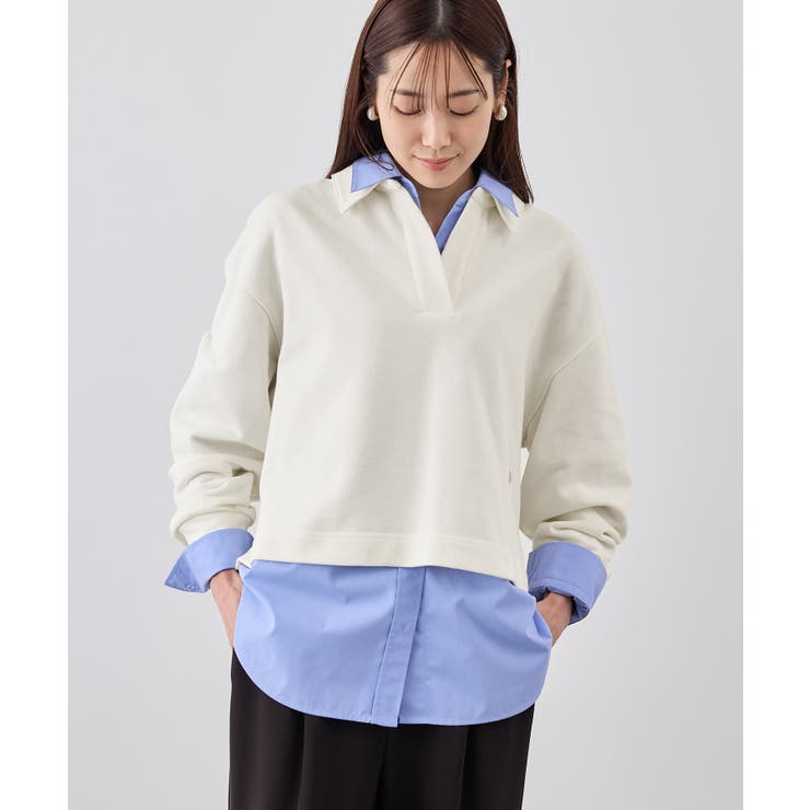 ホワイト(10) | スキッパースウェット | ROPE' PICNIC