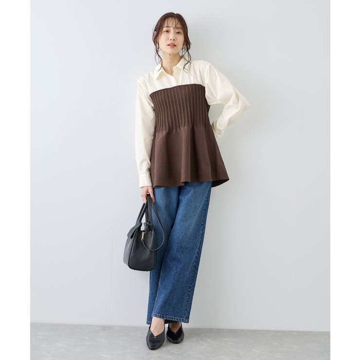 シャツドッキングペプラムニット | ROPE' PICNIC | 詳細画像13 