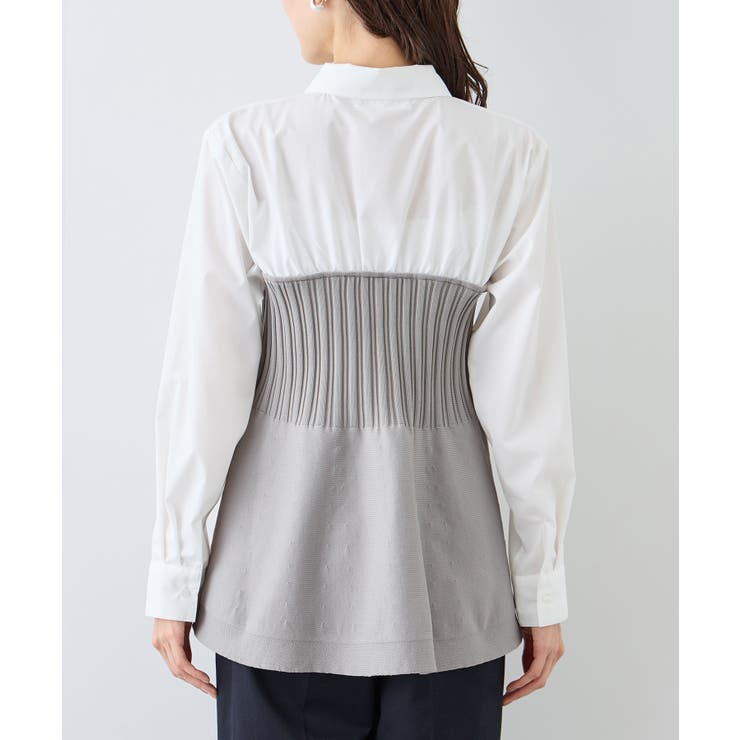 シャツドッキングペプラムニット | ROPE' PICNIC | 詳細画像23 