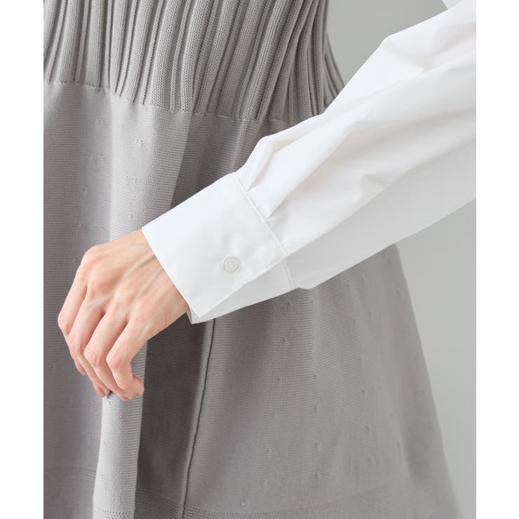 シャツドッキングペプラムニット | ROPE' PICNIC | 詳細画像27 