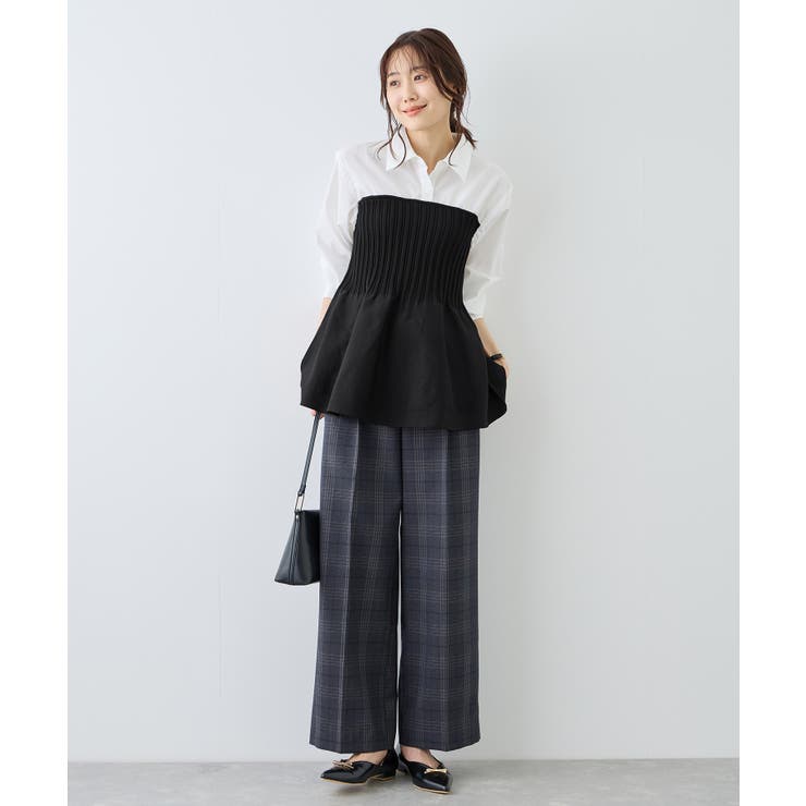 シャツドッキングペプラムニット | ROPE' PICNIC | 詳細画像3 