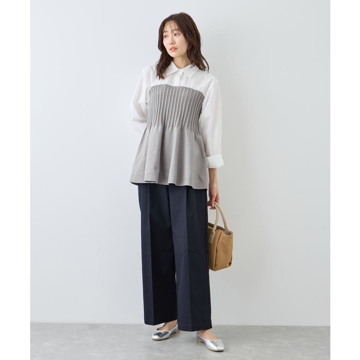 シャツドッキングペプラムニット | ROPE' PICNIC | 詳細画像9 