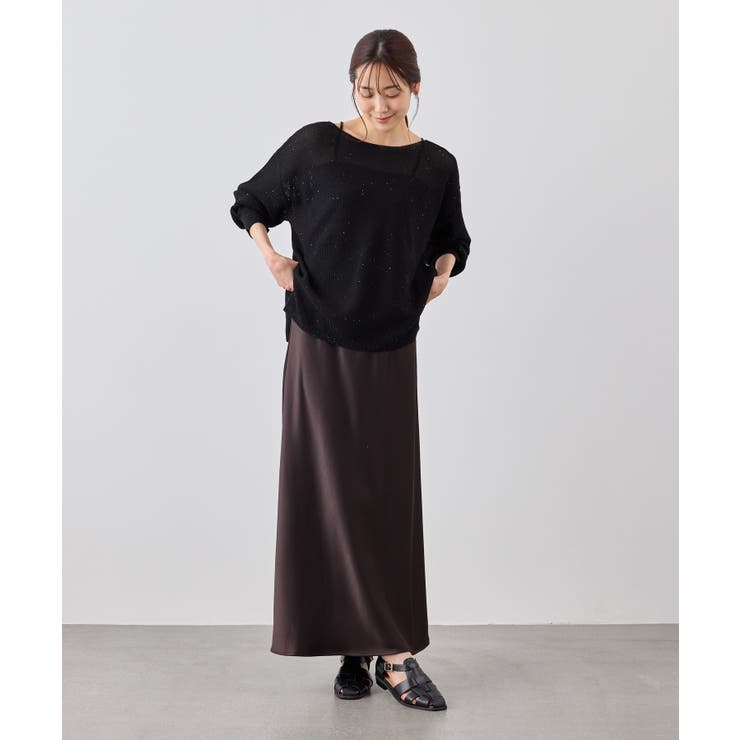 プチスパンコールメッシュニット | ROPE' PICNIC | 詳細画像4 