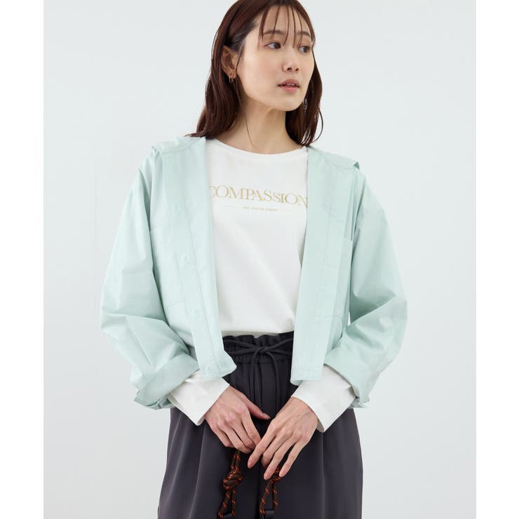 RENUロゴプリントロングTシャツ/UVカット・イージーケア | ROPE' PICNIC | 詳細画像15 