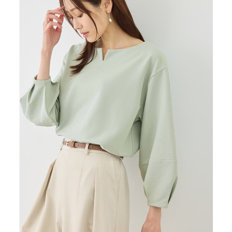 ランタンスリーブリップルカットトップス | ROPE' PICNIC | 詳細画像11 