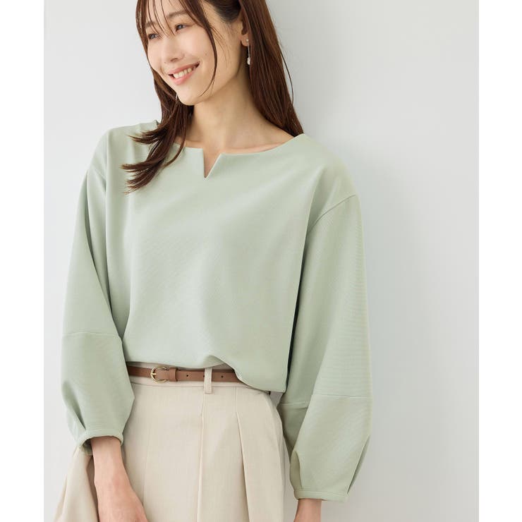 ランタンスリーブリップルカットトップス | ROPE' PICNIC | 詳細画像12 