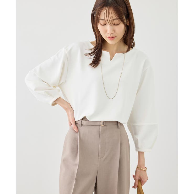 ランタンスリーブリップルカットトップス | ROPE' PICNIC | 詳細画像6 