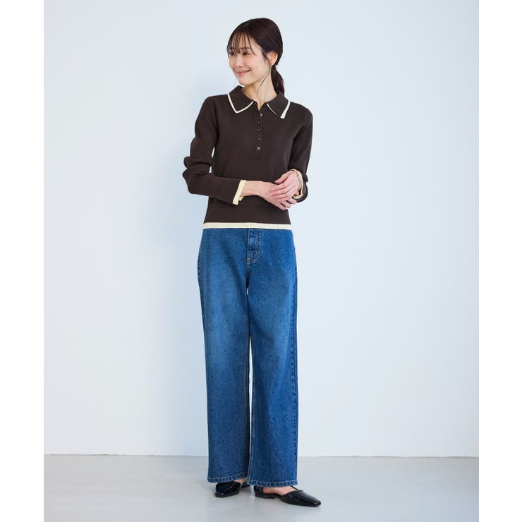 レイヤード風リブポロニット | ROPE' PICNIC | 詳細画像12 