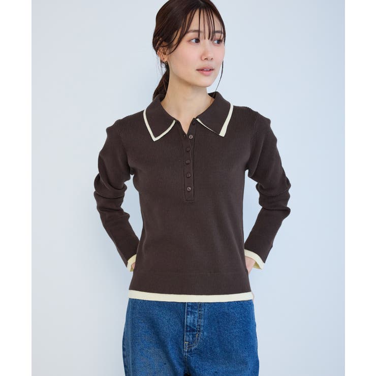 レイヤード風リブポロニット | ROPE' PICNIC | 詳細画像13 