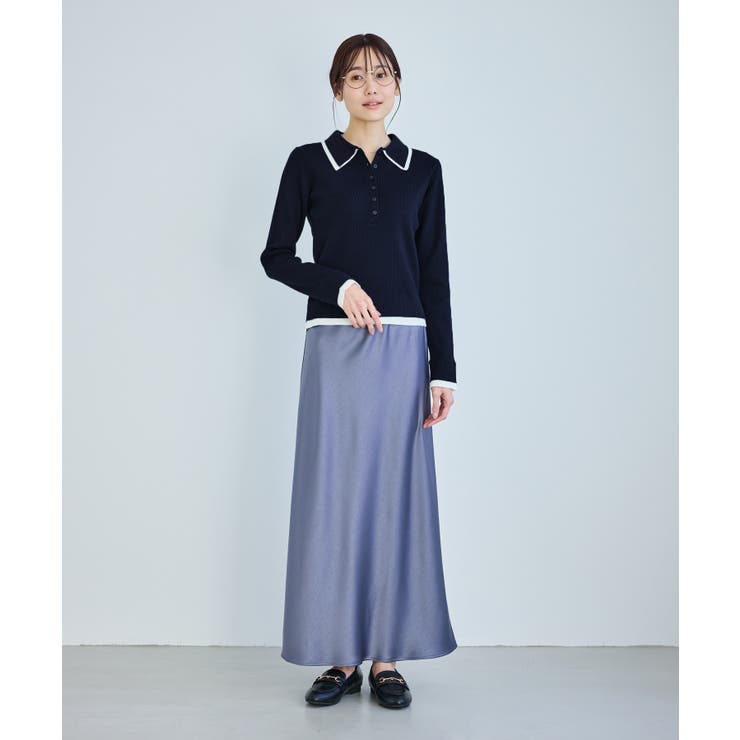 レイヤード風リブポロニット | ROPE' PICNIC | 詳細画像17 