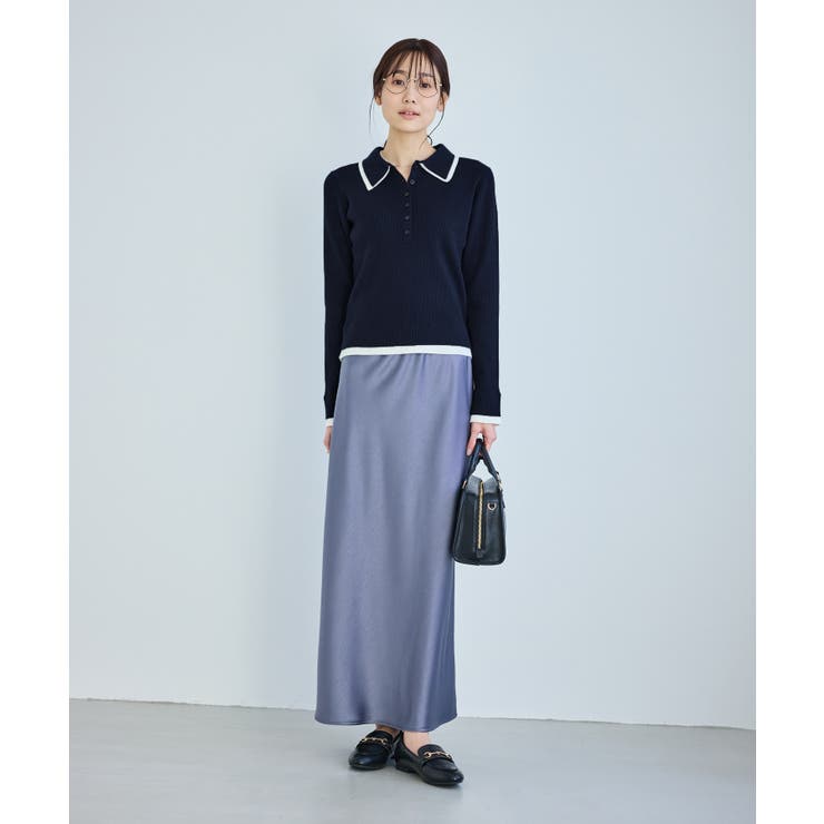 レイヤード風リブポロニット | ROPE' PICNIC | 詳細画像18 