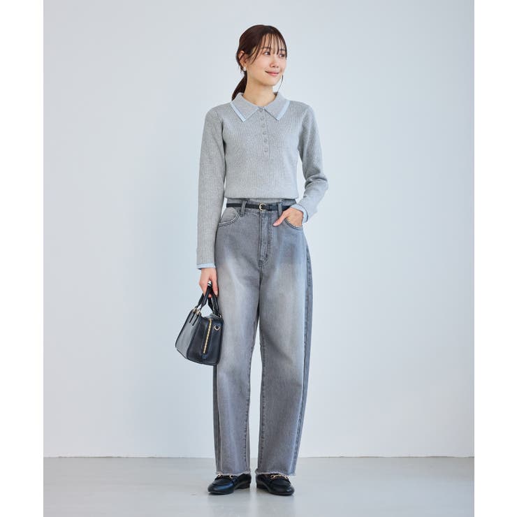 レイヤード風リブポロニット | ROPE' PICNIC | 詳細画像4 