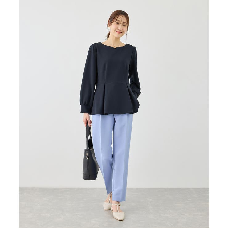 カットジョーゼットハートネックペプラムプルオーバー | ROPE' PICNIC | 詳細画像15 