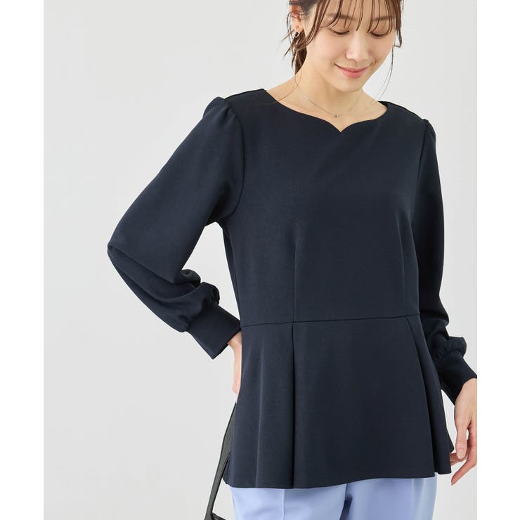 カットジョーゼットハートネックペプラムプルオーバー | ROPE' PICNIC | 詳細画像17 