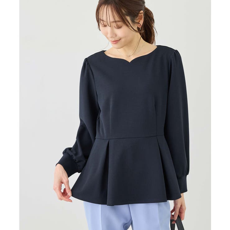 カットジョーゼットハートネックペプラムプルオーバー | ROPE' PICNIC | 詳細画像20 