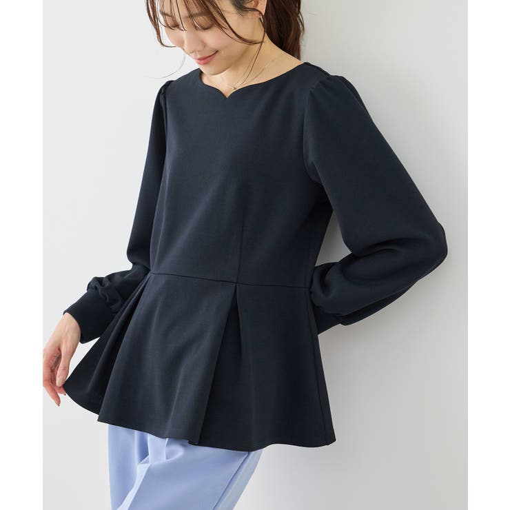 カットジョーゼットハートネックペプラムプルオーバー | ROPE' PICNIC | 詳細画像21 