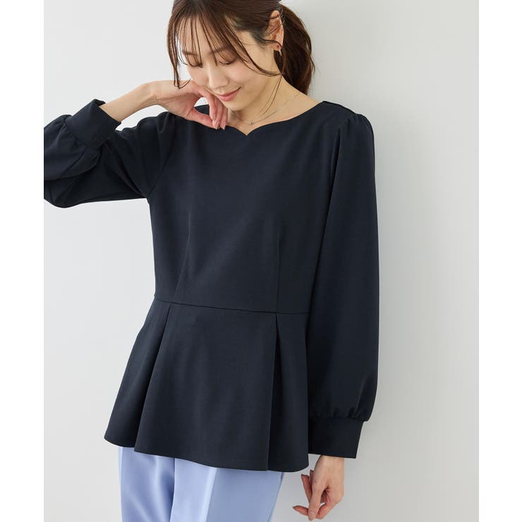 カットジョーゼットハートネックペプラムプルオーバー | ROPE' PICNIC | 詳細画像22 