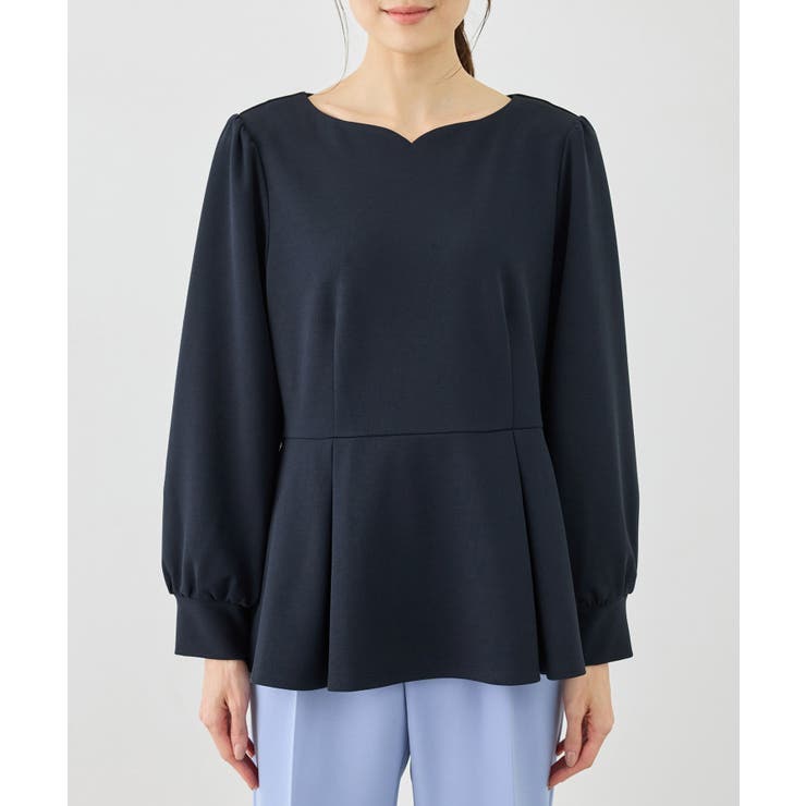 カットジョーゼットハートネックペプラムプルオーバー | ROPE' PICNIC | 詳細画像24 