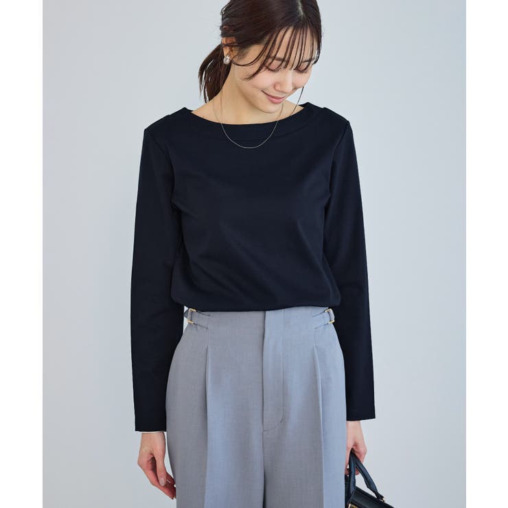 60シルケットボートネックジャケットインナー | ROPE' PICNIC | 詳細画像1 